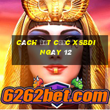 Cách đặt cược XSBDI ngày 12