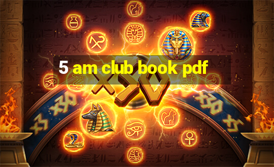 5 am club book pdf