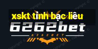 xskt tỉnh bạc liêu