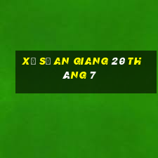 xổ số an giang 20 tháng 7