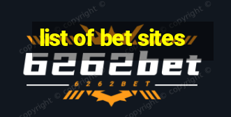 list of bet sites