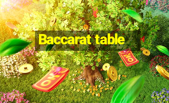 Baccarat table