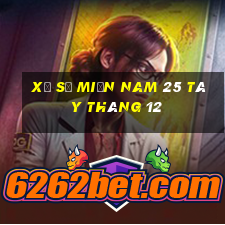 xổ số miền nam 25 tây tháng 12