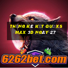 THỐNG KÊ KẾT QUẢ XS Max 3D ngày 27