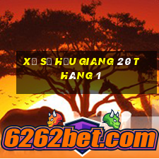 xổ số hậu giang 20 tháng 1