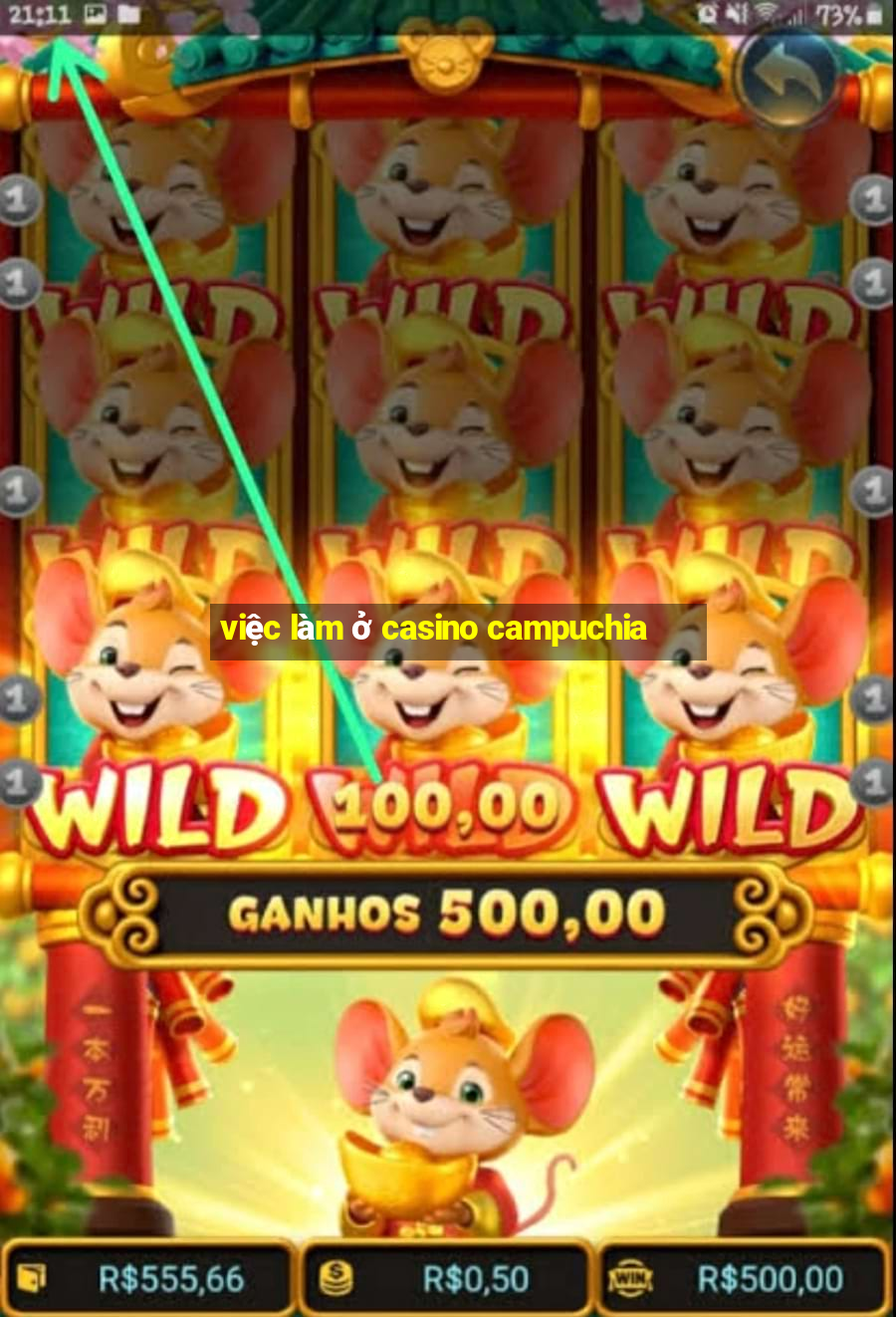 việc làm ở casino campuchia