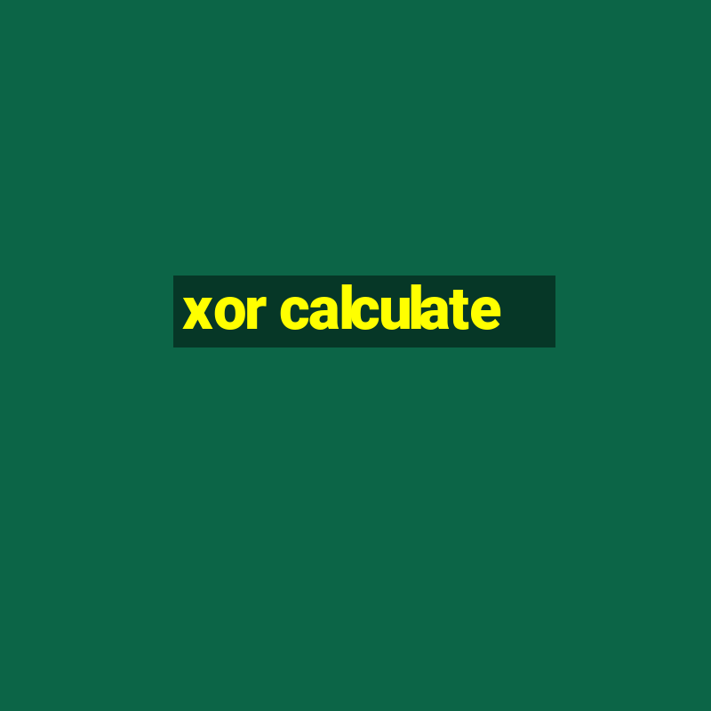 xor calculate