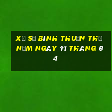 xổ số bình thuận thứ năm ngày 11 tháng 04