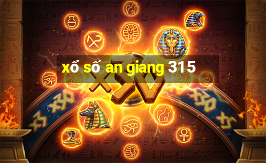 xổ số an giang 31 5