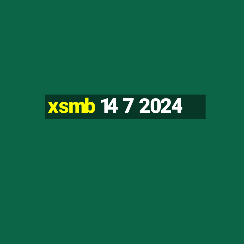 xsmb 14 7 2024