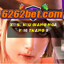 xổ số hậu giang ngày 16 tháng 9