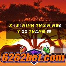 xổ số ninh thuận ngày 22 tháng 09