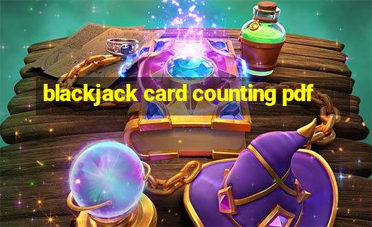 blackjack card counting pdf