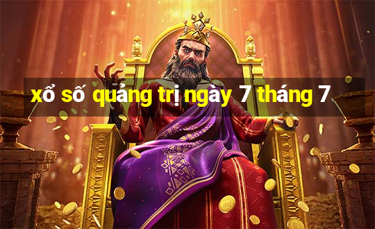 xổ số quảng trị ngày 7 tháng 7