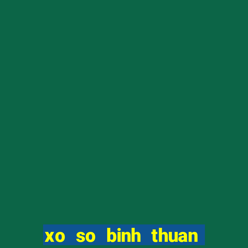 xo so binh thuan 23 11