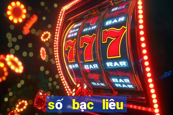 số bạc liêu hôm nay