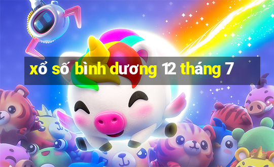 xổ số bình dương 12 tháng 7