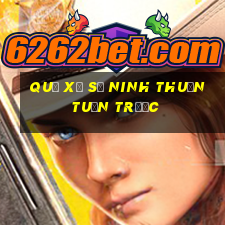 quả xổ số ninh thuận tuần trước