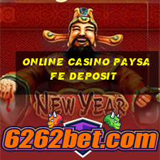 online casino paysafe deposit