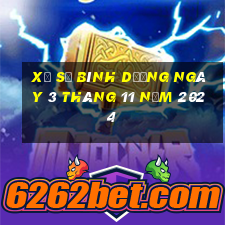 xổ số bình dương ngày 3 tháng 11 năm 2024