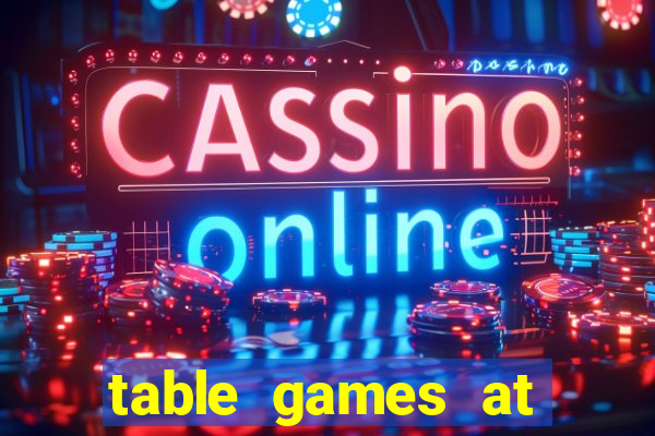 table games at casino windsor