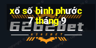 xổ số bình phước 7 tháng 9