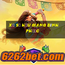 xổ số hậu giang bình phước