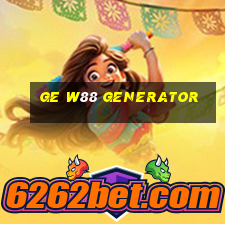 ge w88 generator