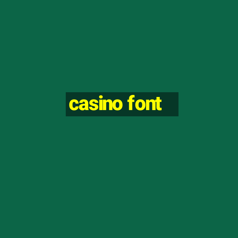 casino font