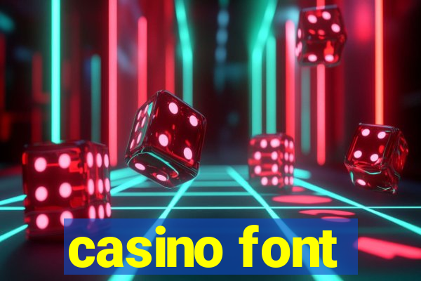 casino font