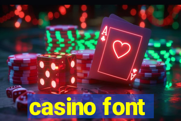 casino font