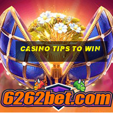 casino tips to win