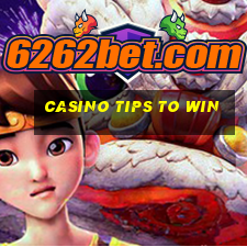 casino tips to win