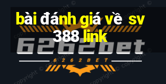 bài đánh giá về sv388 link