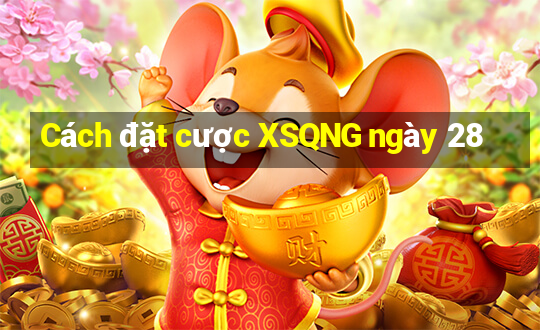 Cách đặt cược XSQNG ngày 28