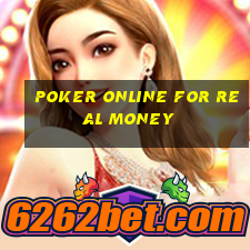 poker online for real money