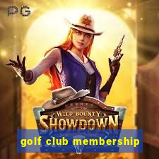 golf club membership