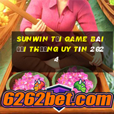 Sunwin Tải Game Bài Đổi Thưởng Uy Tín 2024