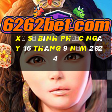 xổ số bình phước ngày 16 tháng 9 năm 2024