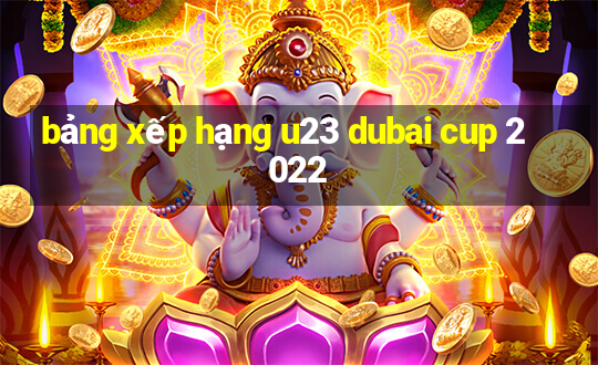 bảng xếp hạng u23 dubai cup 2022