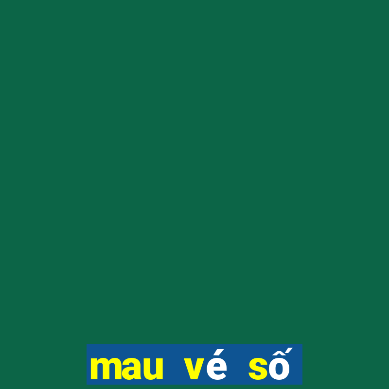 mau ve so dong nai