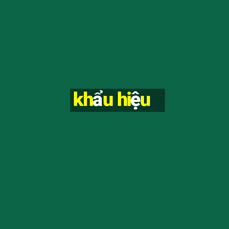 khẩu hiệu