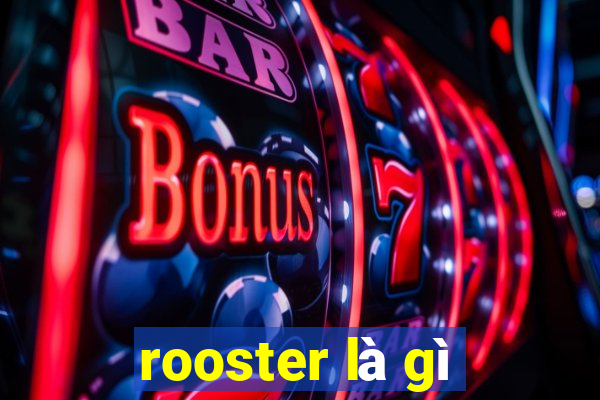 rooster là gì