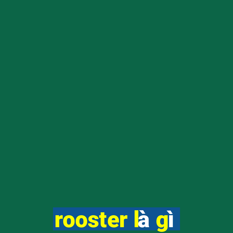 rooster là gì