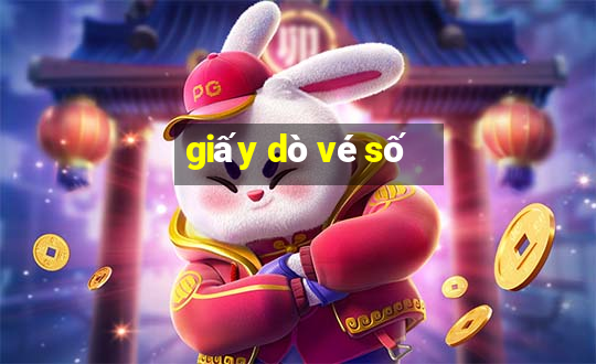 giấy dò vé số