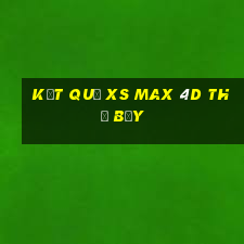 Kết quả XS Max 4D thứ bảy