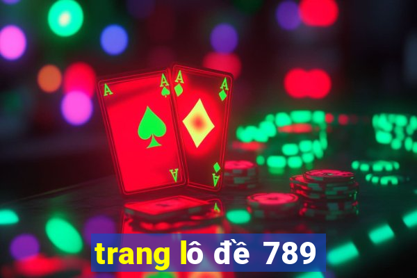 trang lô đề 789