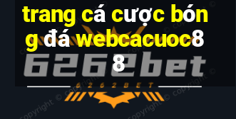 trang cá cược bóng đá webcacuoc88