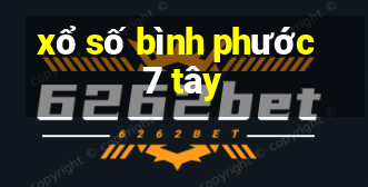 xổ số bình phước 7 tây