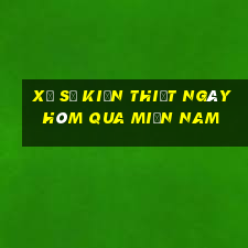 xổ số kiến thiết ngày hôm qua miền nam